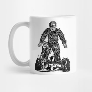 Wicker Man Vintage Illustration Mug